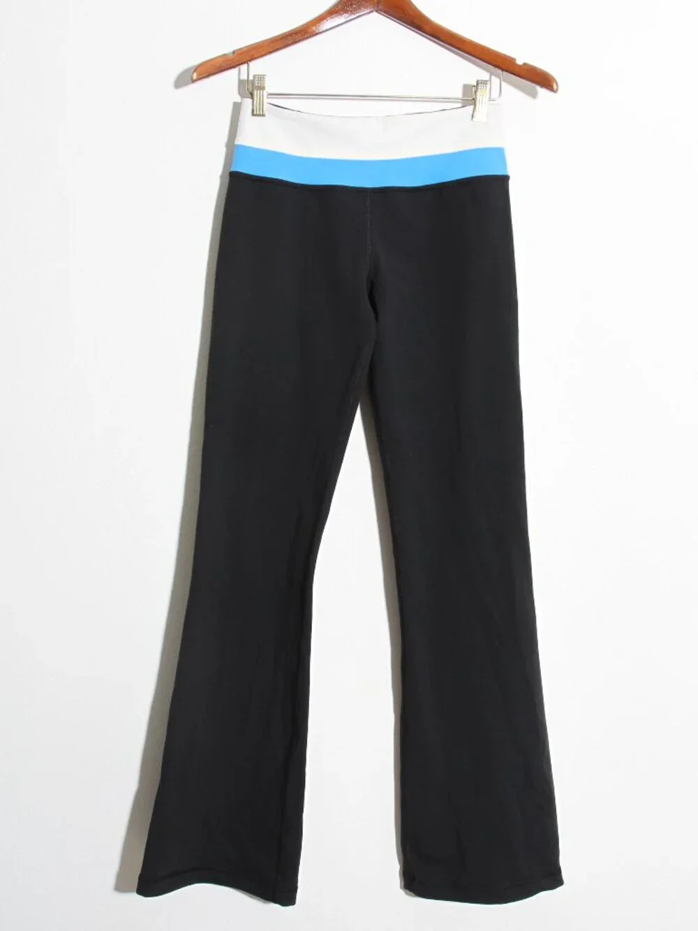 Lululemon Groove Pant (Regular) Black / Angel Wing / Cornflower Flare Leggings 4